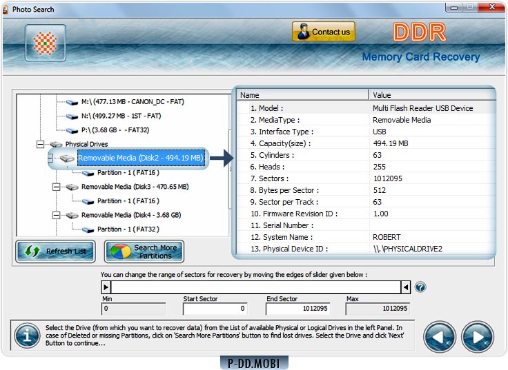 Memory Card Recovery Software recover deleted files and folders