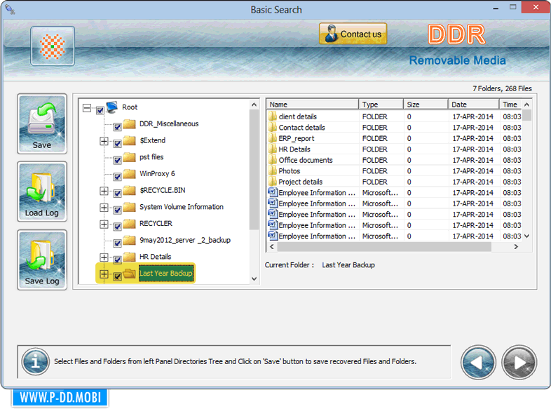 Removable media data recovery software screenshots USB digital media