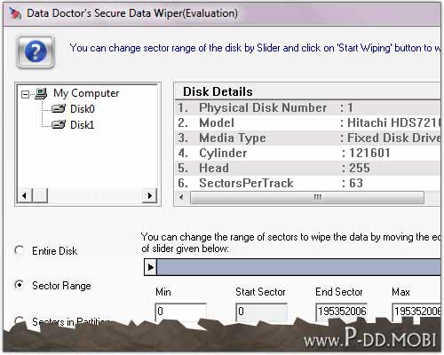 Professional Data Wiper 3.0.1.5 screenshot