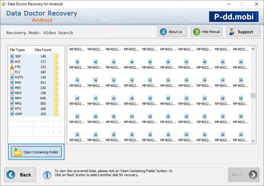 Open containing folder Open containing folder
