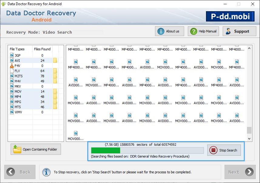 Searching process Searching process