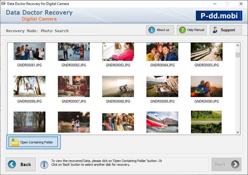 Open containing folder Open containing folder