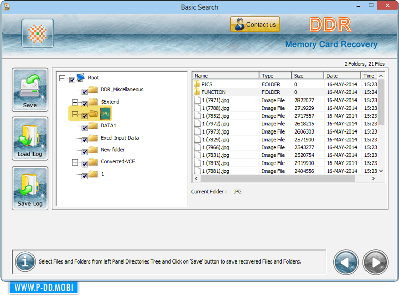 Memory Card Data Recovery Software screenshots SD cards file restore