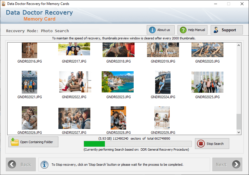 Searching process