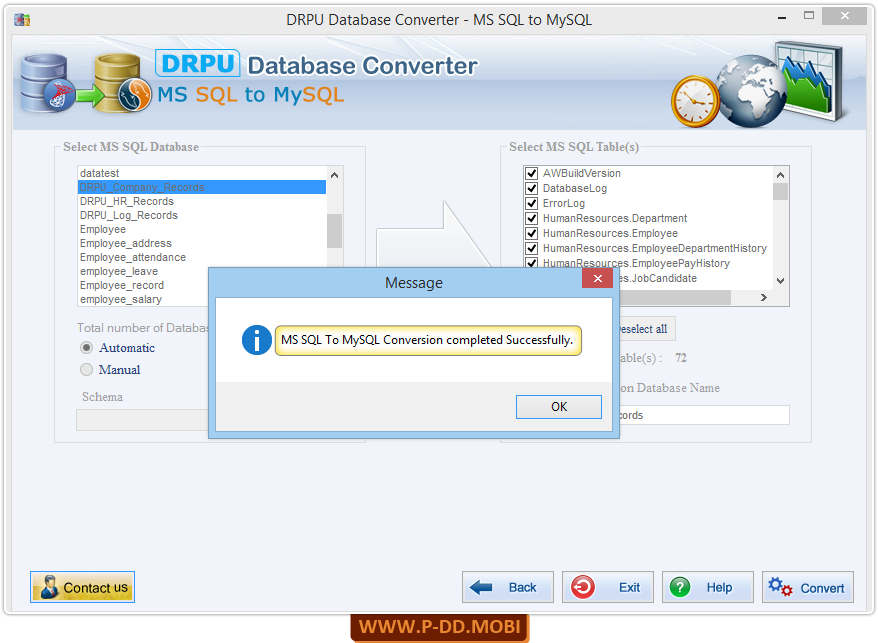 Conversion process Finished Conversion process Finished