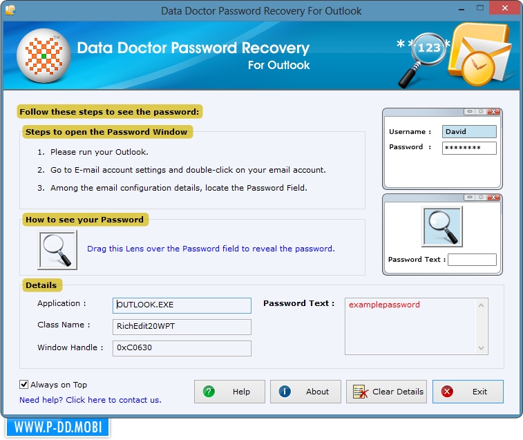 Outlook Express Password Recovery Software