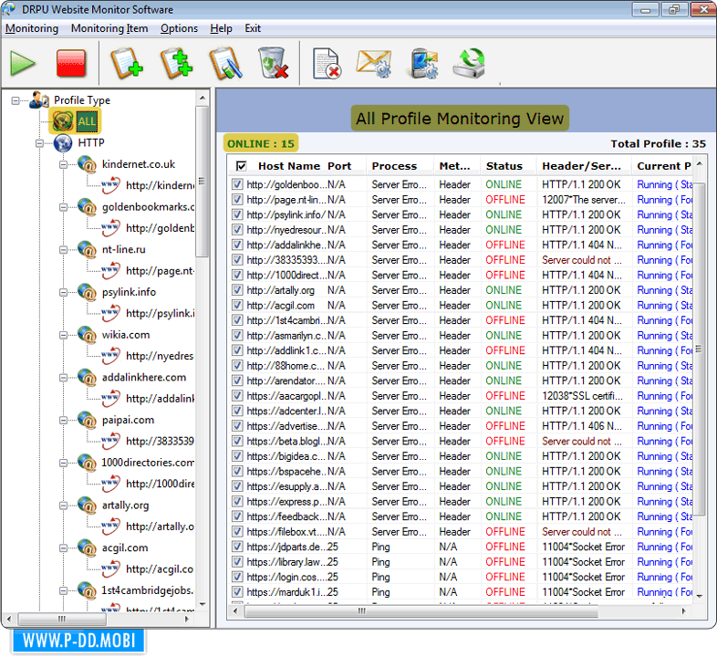 Website Monitoring Tool