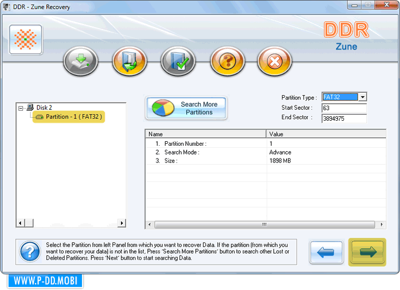 Select partition