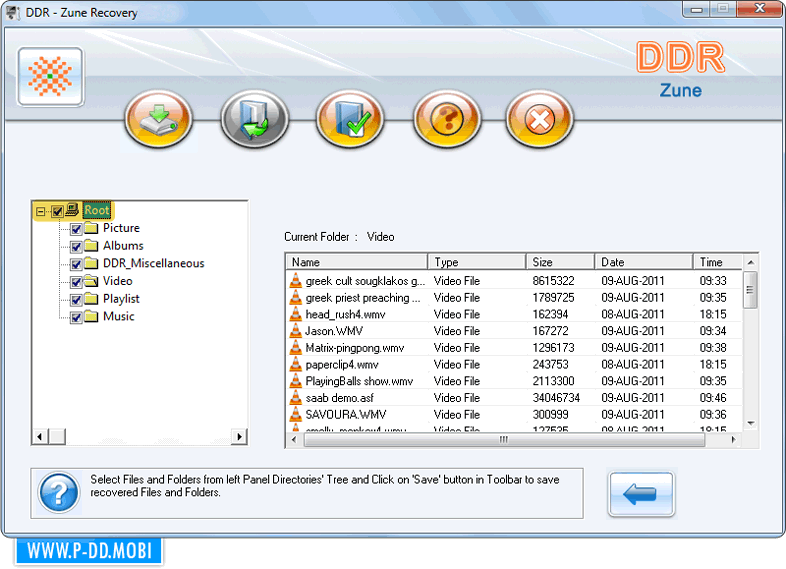 Save recovered data